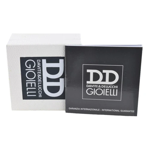 Дамски колие от 18K Злато Бяло - с форма - Рубин Диаманти