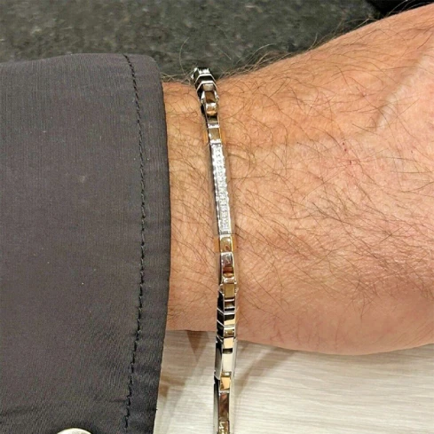 Мъжки гривна от 316l Медицинска стомана - с форма