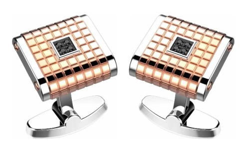 Мъжки ботунели от 316l Медицинска стомана - с форма Други - Шпинел - Розово злато