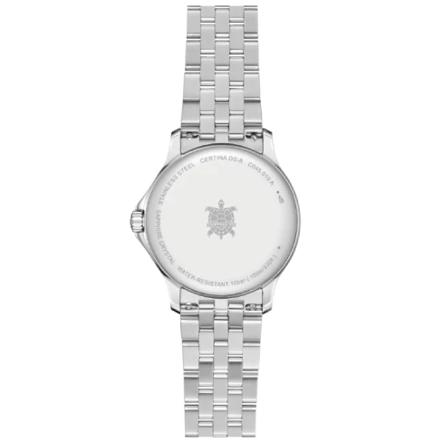 Дамски ръчен часовник с кварцов механизъм - корпус от Стомана - Стоманена верижка - цвят Черен Сив