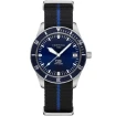 Мъжки ръчен часовник с кварцов механизъм - корпус от Стомана - Меш - цвят Син Черен