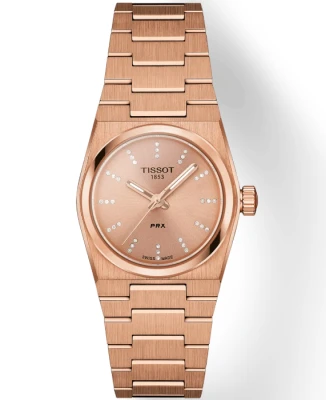 Дамски ръчен часовник с кварцов механизъм - корпус от Стомана - Стоманена верижка - цвят Розово Злато Розово Злато