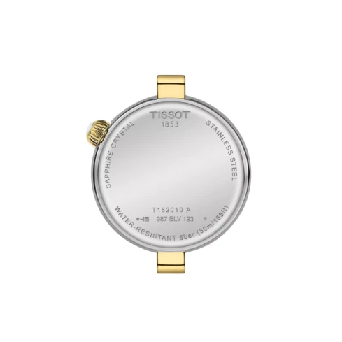 Дамски ръчен часовник с кварцов механизъм - корпус от Стомана - Стоманена верижка - цвят Седеф Злато