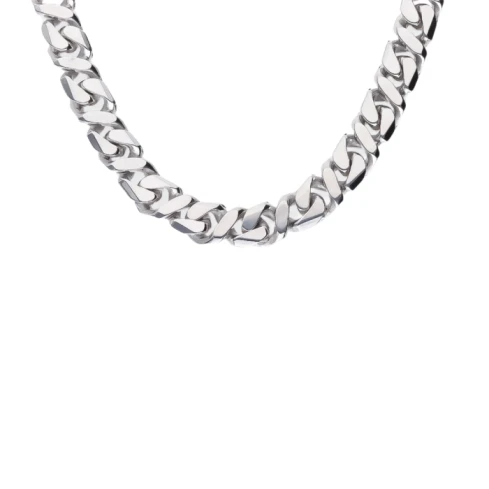 Мъжки колие от Сребро - с форма