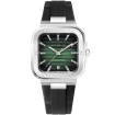 Мъжки ръчен часовник с автоматичен механизъм - корпус от Стомана - FKM - цвят Зелен Черен