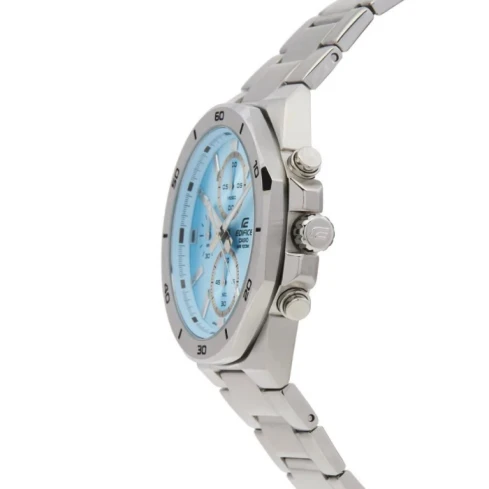 Мъжки ръчен часовник с кварцов механизъм - корпус от Стомана - Стоманена верижка - цвят Син