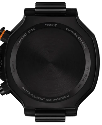 Мъжки ръчен часовник с кварцов механизъм - корпус от Стомана - Силиконова каишка - цвят Черен Тюркоаз