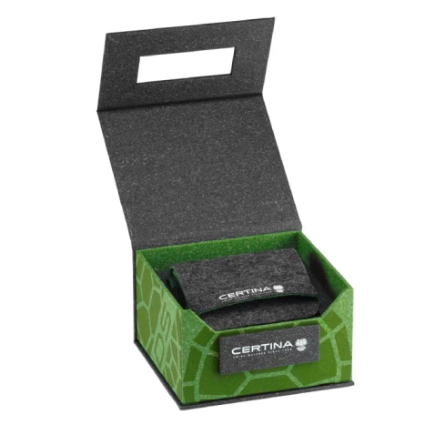 Мъжки ръчен часовник с кварцов механизъм - корпус от Стомана - Стоманена верижка - цвят Черен Сив