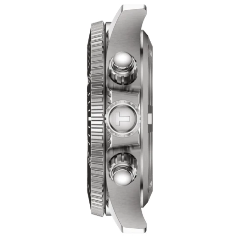 Унисекс ръчен часовник с кварцов механизъм - корпус от Стомана - Стоманена верижка - цвят Черен Сив