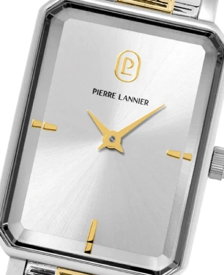 Дамски ръчен часовник с кварцов механизъм - корпус от Стомана - Стоманена верижка - цвят Сребрист Злато