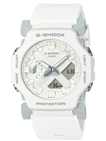 Дамски ръчен часовник с кварцов механизъм - корпус от Стомана - Полимер - цвят Бял Бял