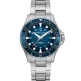 Hamilton H82505140 Khaki Navy Scuba Auto - Мъжки ръчен часовник с автоматичен механизъм - корпус Стомана - Стоманена верижка - Син Сив