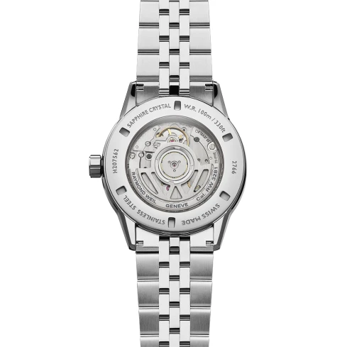 Мъжки ръчен часовник с автоматичен механизъм - корпус от Стомана - Стоманена верижка - цвят Син