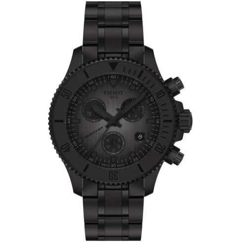 Унисекс ръчен часовник с кварцов механизъм - корпус от Стомана - Стоманена верижка - цвят Черен