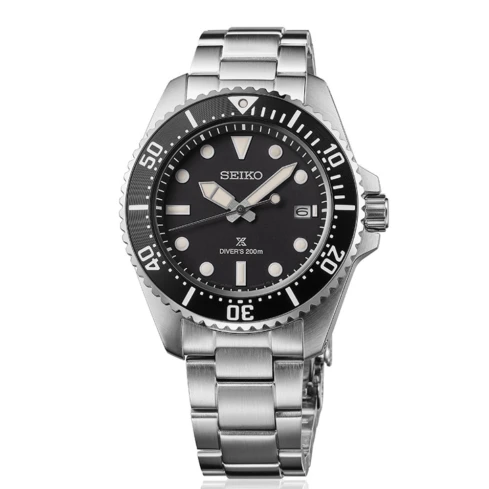 Мъжки ръчен часовник с кварцов механизъм - корпус от Стомана - Стоманена верижка - цвят Черен