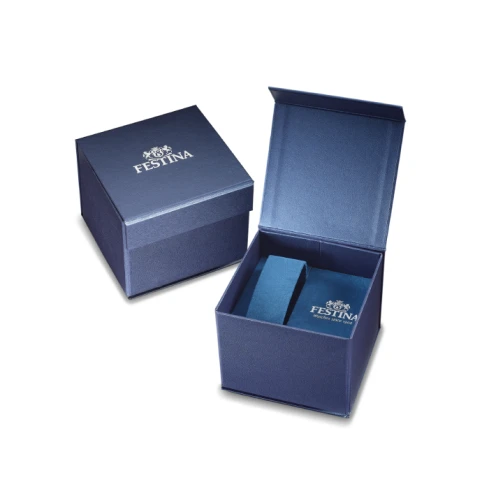 Мъжки ръчен часовник с кварцов механизъм - корпус от Стомана - Стоманена верижка - цвят Черен