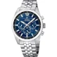 Festina F20742/4 Timeless Chronograph - Мъжки ръчен часовник с кварцов механизъм - корпус Стомана - Стоманена верижка - Син