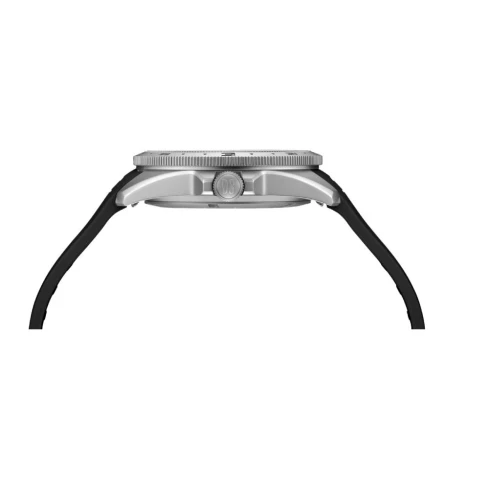 Мъжки ръчен часовник с кварцов механизъм - корпус от Стомана - Силиконова каишка - цвят Сив Червен