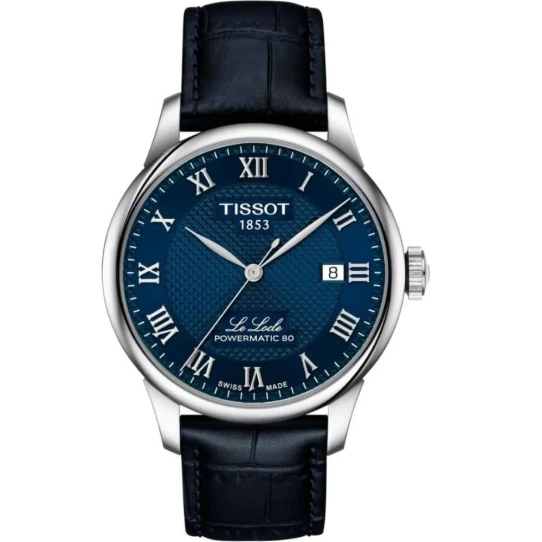 Мъжки ръчен часовник с автоматичен механизъм - корпус от Стомана - цвят Син Син