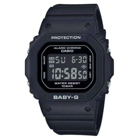 Дамски ръчен часовник с кварцов механизъм - корпус от Полимер - Полимер - цвят Черен