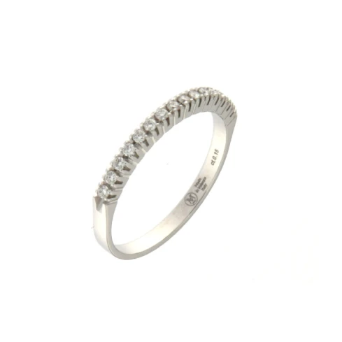 Дамски пръстен от 18K Злато Бяло - с форма - Диаманти