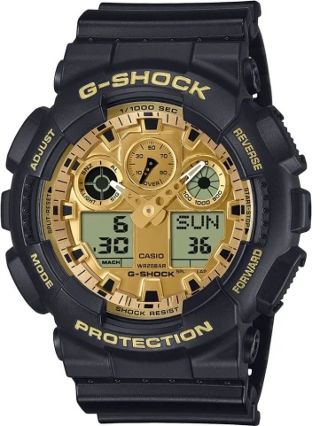 Мъжки ръчен часовник с кварцов механизъм - корпус от Полимер - Полимер - цвят Жълт Жълт