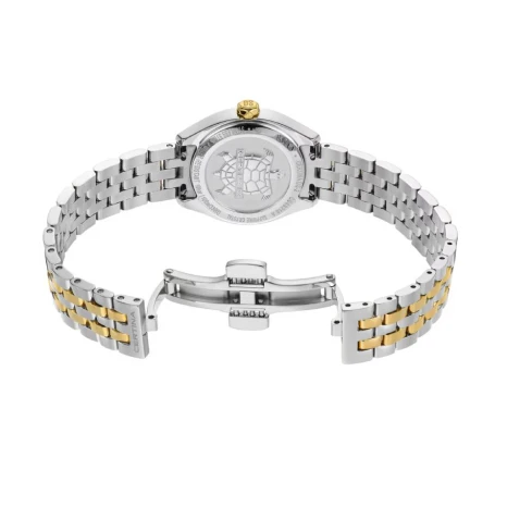 Дамски ръчен часовник с кварцов механизъм - корпус от Стомана - цвят Седеф Жълт