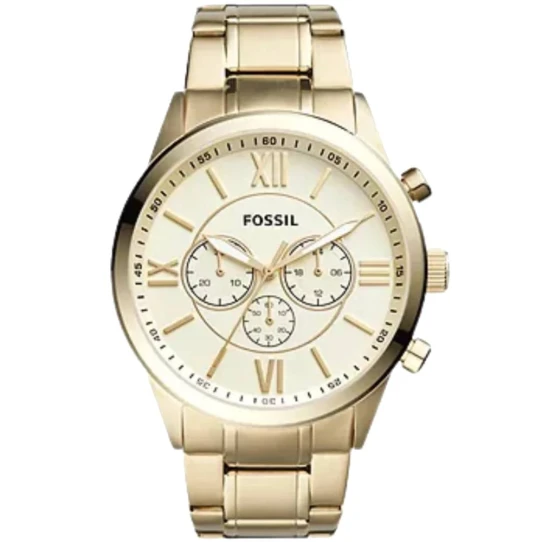 Мъжки ръчен часовник с кварцов механизъм - корпус от Стомана - цвят Бял