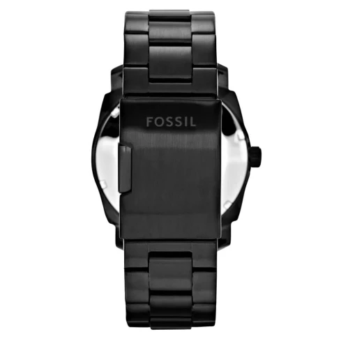 Мъжки ръчен часовник с кварцов механизъм - корпус от Стомана - Стоманена верижка - цвят Черен