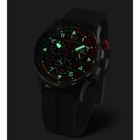 Мъжки ръчен часовник с кварцов механизъм - корпус от Стомана - цвят Черен