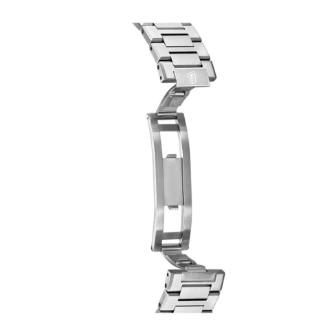 Дамски ръчен часовник с автоматичен механизъм - корпус от Стомана - Стоманена верижка - цвят Бял