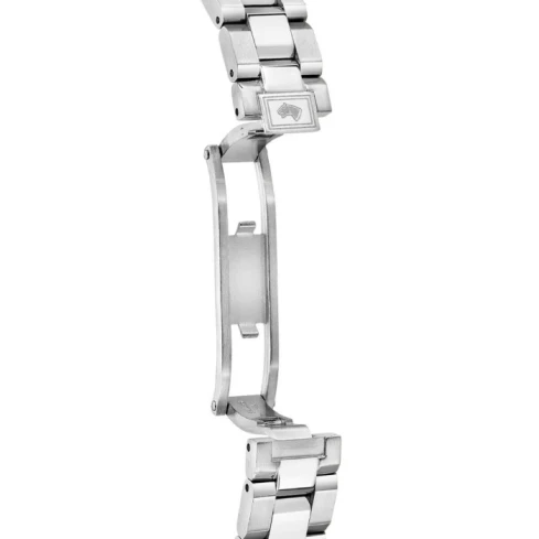 Дамски ръчен часовник с кварцов механизъм - корпус от Стомана - Стоманена верижка - цвят Седеф Сив