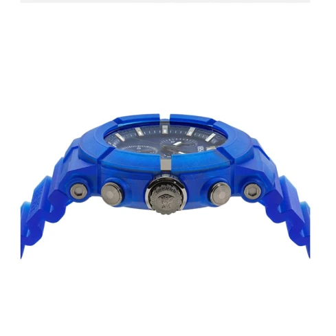 Дамски ръчен часовник с кварцов механизъм - корпус от Стомана - Полимер - цвят Син