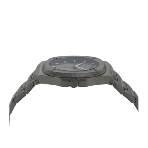 Мъжки ръчен часовник с кварцов механизъм - корпус от Стомана - Стоманена верижка - цвят Черен