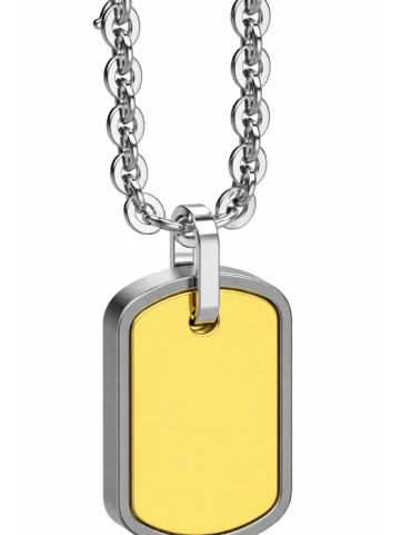 Мъжки колие от Titanium Титан - с форма