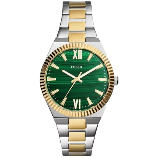 Дамски ръчен часовник с кварцов механизъм - корпус от Стомана - Стоманена верижка - цвят Зелен