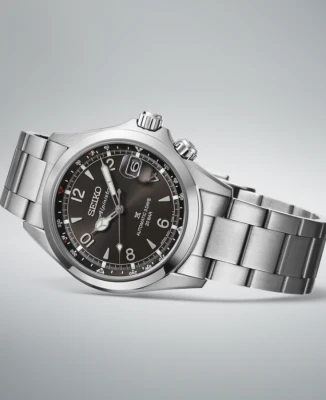 Мъжки ръчен часовник с автоматичен механизъм - корпус от Стомана - Стоманена верижка - цвят Кафяв