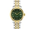 Дамски ръчен часовник с автоматичен механизъм - корпус от Стомана - Стоманена верижка - цвят Зелен Сив
