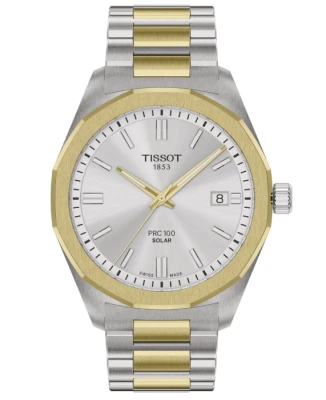 Tissot T151.422.22.031.00 PRC 100 Solar - Мъжки ръчен часовник с кварцов механизъм - цвят Сребрист