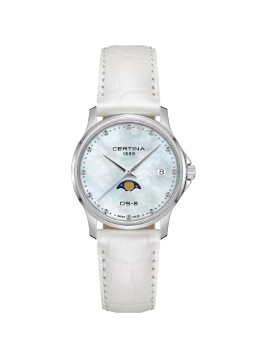 Дамски ръчен часовник с кварцов механизъм - корпус от Стомана - цвят Седеф