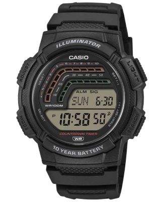 Унисекс ръчен часовник с кварцов механизъм - корпус от Полимер - Полимер - цвят Сив Черен