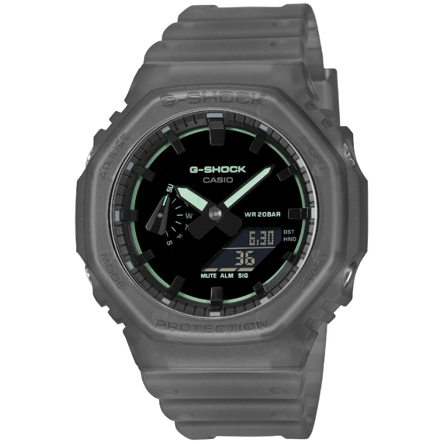 Casio GA-2100K-1AER G-Shock - Унисекс ръчен часовник с кварцов механизъм - корпус от Полимер - Полимер - цвят Черен