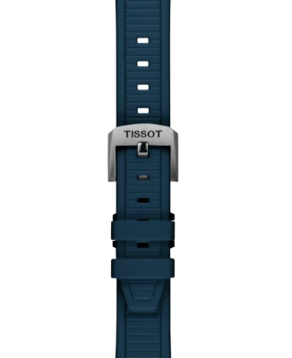 Tissot T141.817.17.041.00 T-Race - Унисекс ръчен часовник с кварцов механизъм - корпус от Стомана - Силиконова каишка - цвят Син Черен