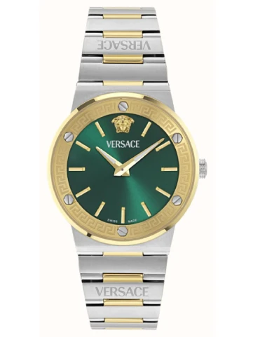 Унисекс ръчен часовник с механизъм - корпус от Стомана - Стомана - цвят Зелен