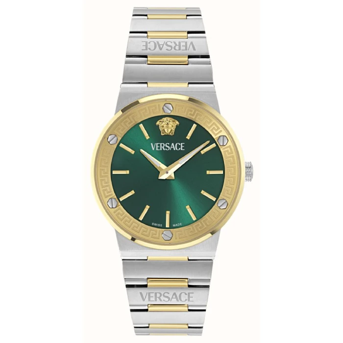 Унисекс ръчен часовник с механизъм - корпус от Стомана - Стомана - цвят Зелен