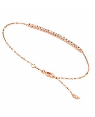 Унисекс гривна от 14K Злато Розово - с форма Други - Цирконий