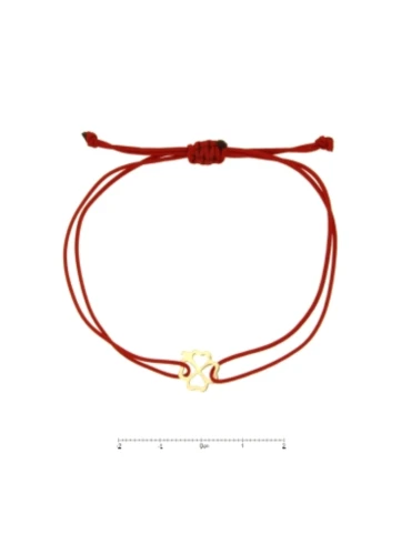 Дамски гривна Four Line BRZ1620 от 14K Злато Жълто - с форма Амулет