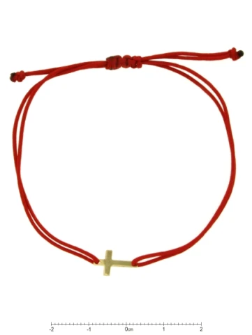 Унисекс гривна Four Line BRZ1624 от 14K Злато Жълто - с форма Амулет