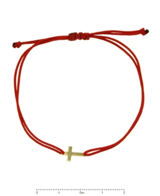 Унисекс гривна Four Line BRZ1624 от 14K Злато Жълто - с форма Амулет