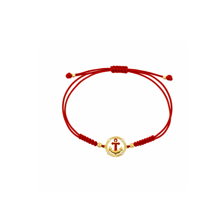 Дамски гривна Four Line BRZ1646R от 14K Злато Жълто - с форма Амулет